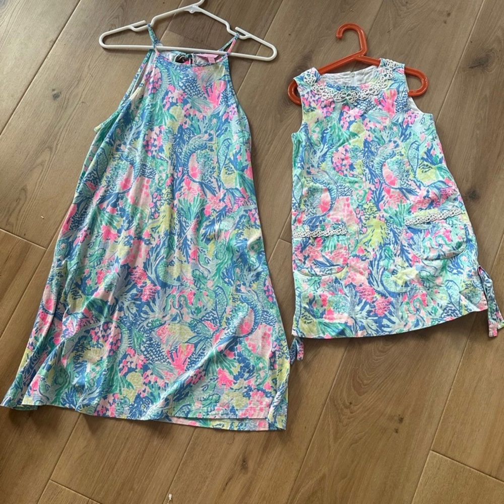 Lilly Pulitzer Mermaid Cove Mommy + Mini Dresses